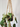 Cross swing jute plant hanger with micans