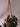 Knotty twist jute plant hanger in night glow with a suncatcher